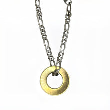 Load image into Gallery viewer, Silver Figaro 5mm Achievement Necklace
