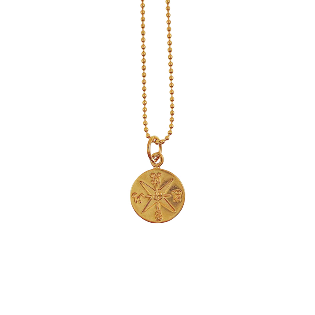 Gold Filled Compass Necklace