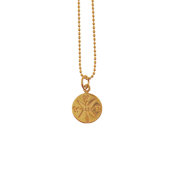 Gold Filled Compass Necklace