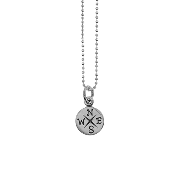 Sterling Compass Necklace