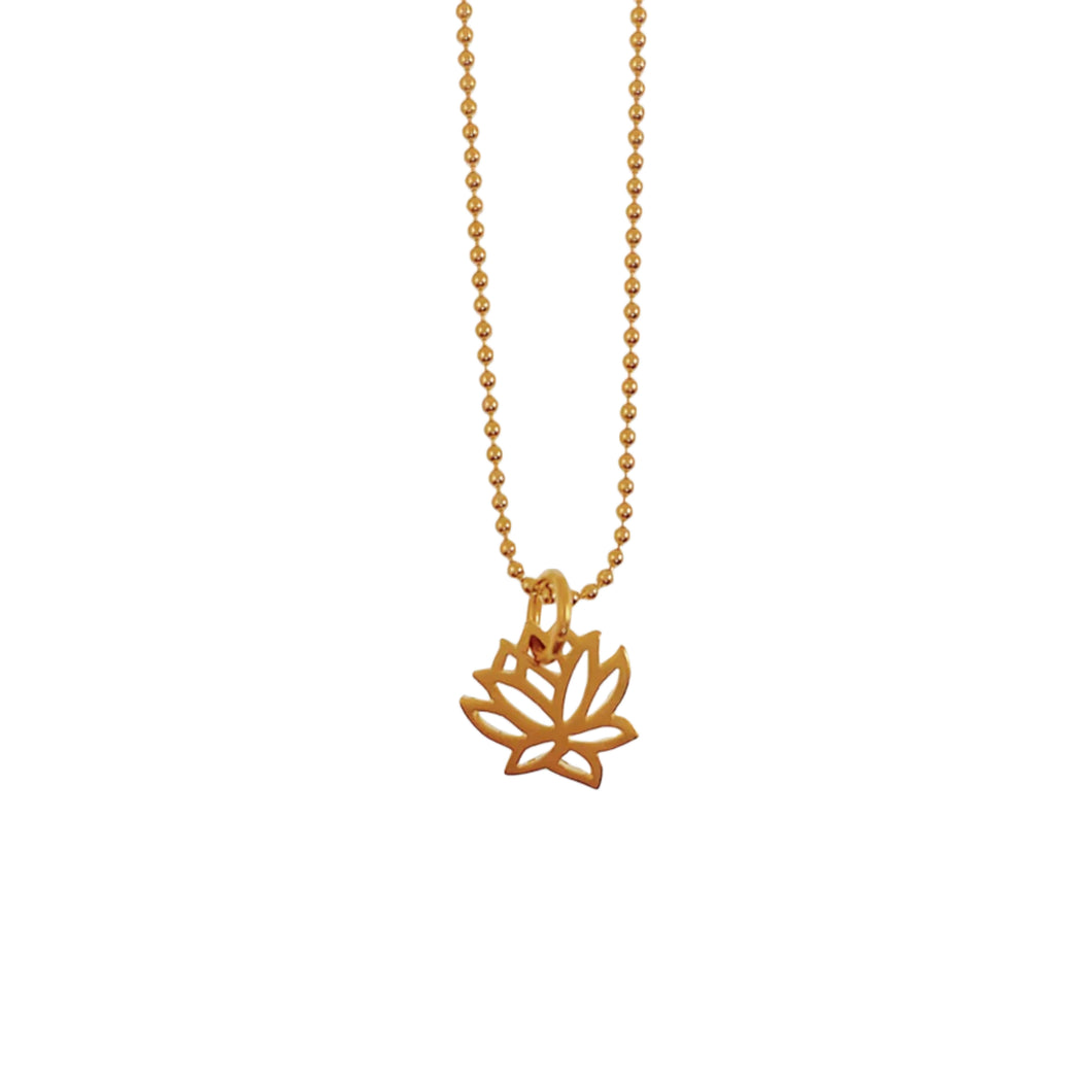 Gold Filled Lotus Necklace